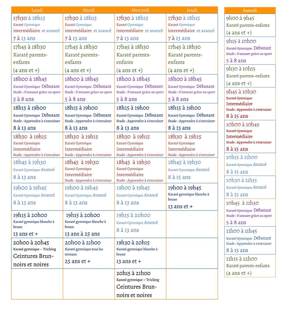horaire ete 2025 4